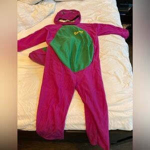 Vintage 1992 children’s Barney costume with mask Rare